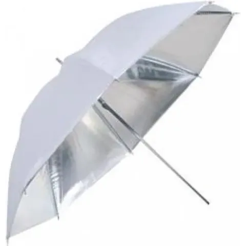 Falcon Eyes Flitsparaplu UR-32S Zilver 70 cm