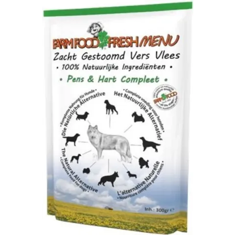 Farm Food Fresh Menu - Pens & Hart - Hondenvoer - 16 x 125 g