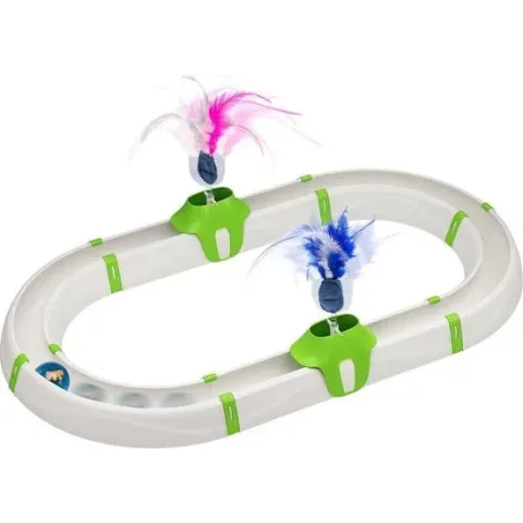 Ferplast Kattenspeeltje Turbine Circuit 72,4 X 40 Cm Wit 4-delig