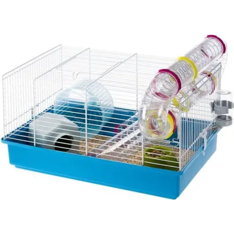 Ferplast Kooi Hamsterkooi Paula - Blauw - 46 x 29,5 x 24,5 cm
