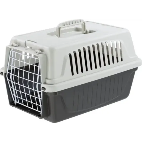 Ferplast Vervoersbox Atlas 5 - Kattenvervoersbox - Grijs - 28 x 41,5 x 24,5 cm