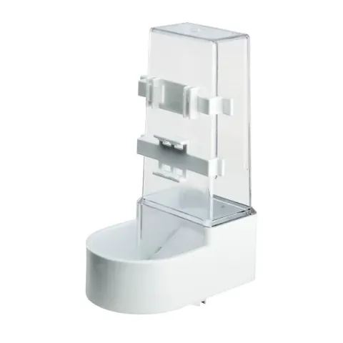 Ferplast Voerfontein Papegaai Fpi 4518 - Vogel - Voerbak- Drinkbak - 11.6x13.7x21.2 cm Wit