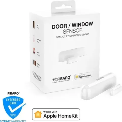 FIBARO Deur-/Raam Sensor - Werkt alleen met Apple HomeKit - Magneetcontact sensor - Wit