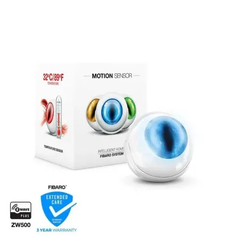 FIBARO Motion Sensor - 4-in-1 multi-sensor - Incl. batterij - Werkt met FIBARO Home Centers, Homey en andere Z-Wave Controllers