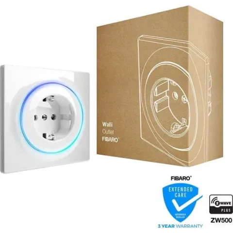 FIBARO Walli Outlet Type F - Slimme stekker met energie meting - NL versie