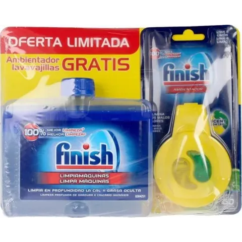 Finish Finish Limpiamáquinas 250 Ml + Ambientador Lavavajillas