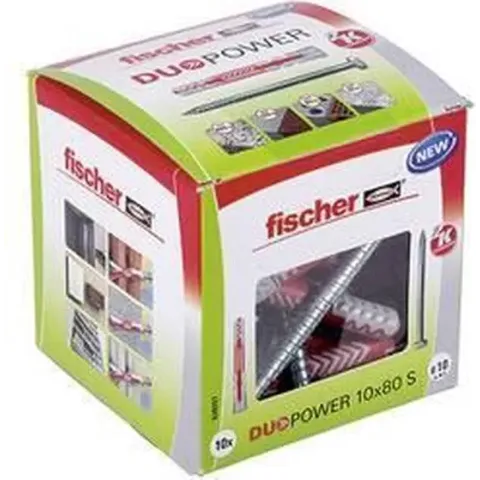 Fischer DUOPOWER 10x80 S LD 2-componenten plug 80 mm 10 mm 538257 10 stuk(s)
