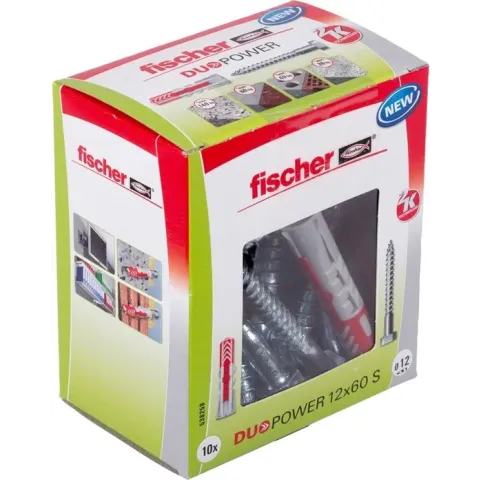 Fischer DUOPOWER 12x60 S LD 2-componenten plug 60 mm 12 mm 538258 10 stuk(s)