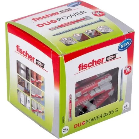 Fischer DUOPOWER 8x65 S LD 2-componenten plug 65 mm 8 mm 538256 25 stuk(s)
