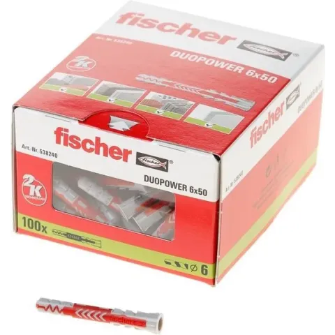 Fischer DUOPOWER plug 6x50 100 st