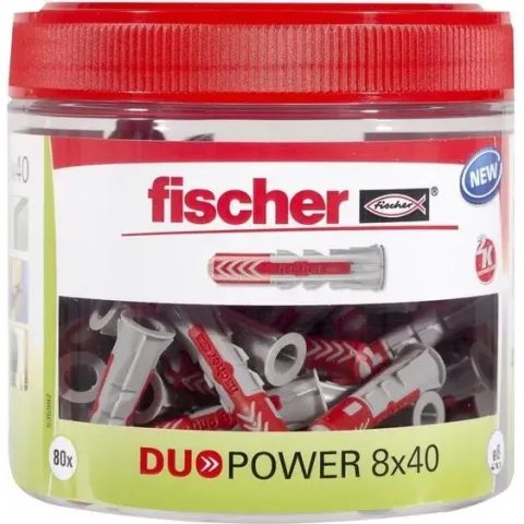Fischer Plug, DUOPOWER 8 x 40, ronde doos