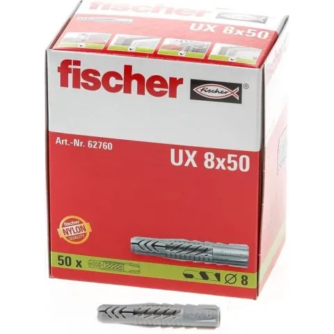 Fischer Universele Plug U x 8 x 50 - 50 Stuks