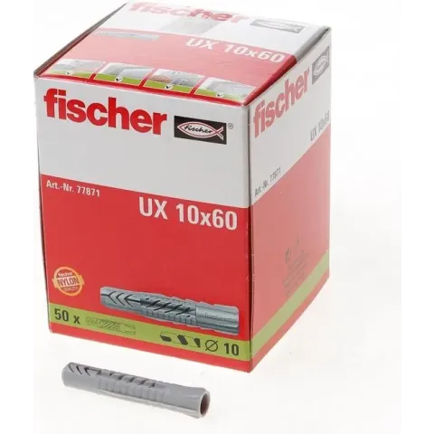 Fischer UX 10 x 60 Universeel Plug - (Prijs per 50 stuks)
