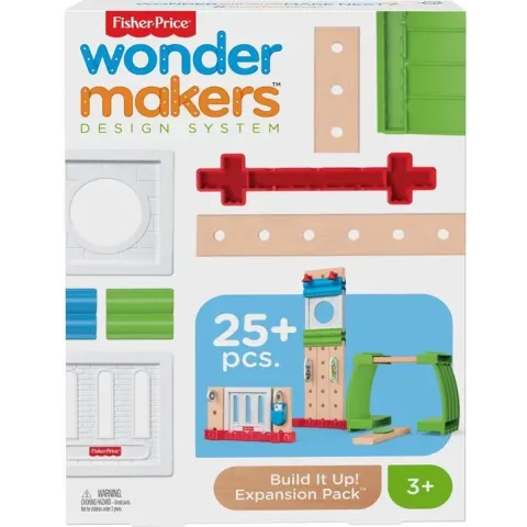 Fisher-Price Wonder Makers Build It Up Uitbreidingsset - Houten Bouwset