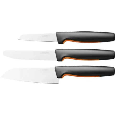 Fiskars Functional Form 3-delige Set Keukenmessen  - Favourite - RVS - Softouch Antislipbekleding