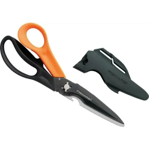 Fiskars Schaar - Cuts & More - 23 Cm - Zwart/oranje