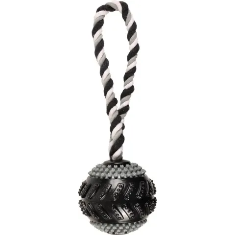 Flamingo Hondenspeelgoed Gladiator Curling - Zwart - 28 x 9 x 9 cm