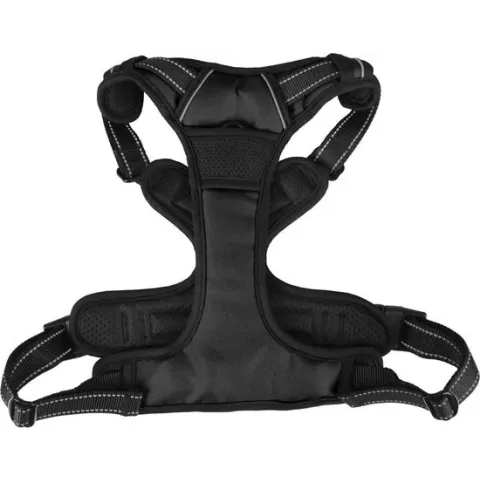 Flamingo - Hondentuig Balou Black - Zwart - XL - 46- 76 cm 80- 105 cm x 2.5 x 0.2 cm