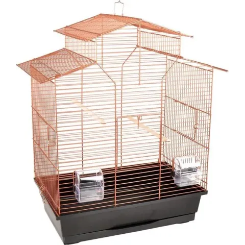 Flamingo Parkietenkooi Numfor 1 - Koperkleurig - 52 x 30 x 61 cm