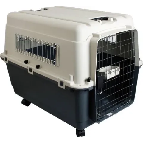 Flamingo reiskennel Nomad grijs/zwart - 90 x 60 x 68 cm