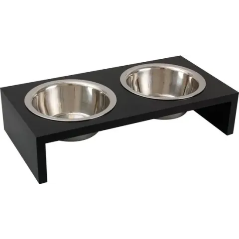 Flamingo voerbak - Kobushi antraciet - 2x380 ml