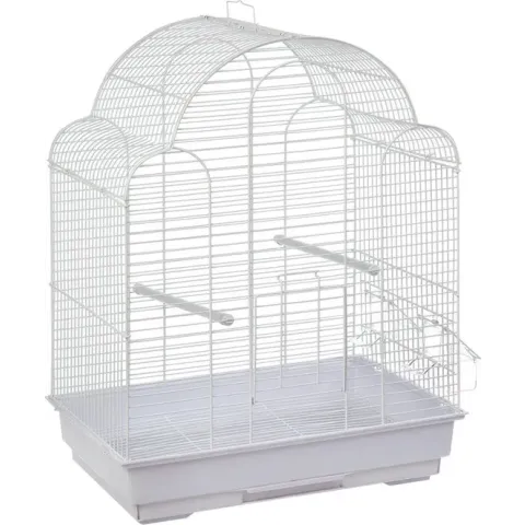 Flamingo - Vogelkooi Bali - Wit - 42x30x58cm