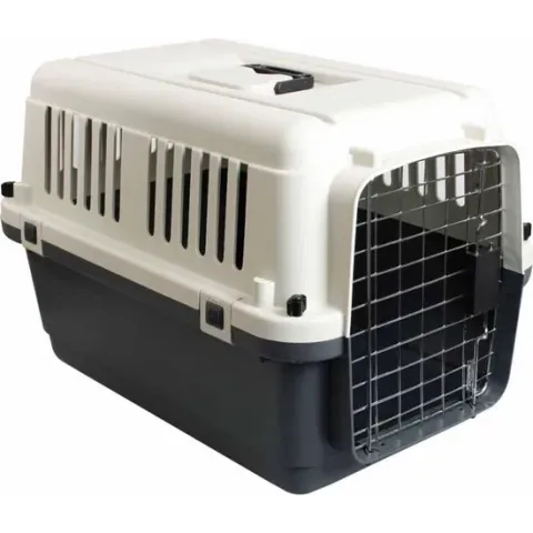 Flamino Reiskennel Nomadmet IATA keuring - Grijs/Zwart - 67,5 x 51 x 47cm
