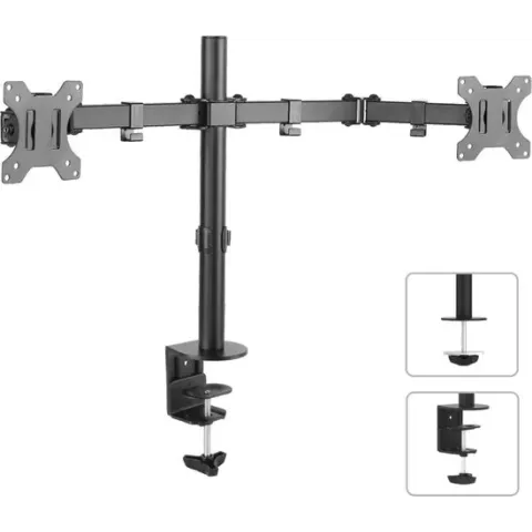 Flat panel bureau steun voor 2 monitoren MC-754 Maclean