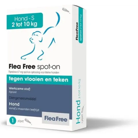 FLEA FREE SPOT ON HOND 2-10 KG - 1 PIPET