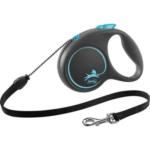 FLEXI | Flexi Rollijn Black Design Cord Blauw