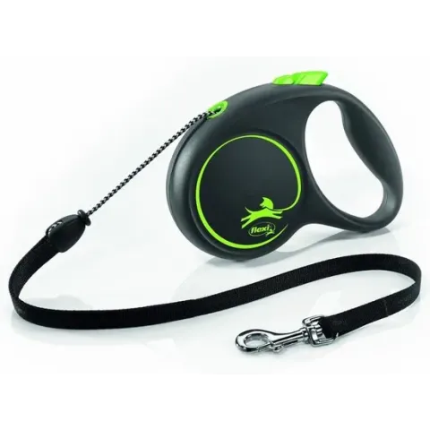 FLEXI | Flexi Rollijn Black Design Cord Groen