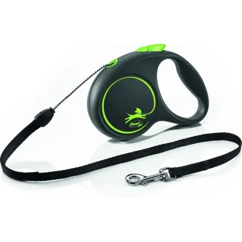 FLEXI | Flexi Rollijn Black Design Cord Groen