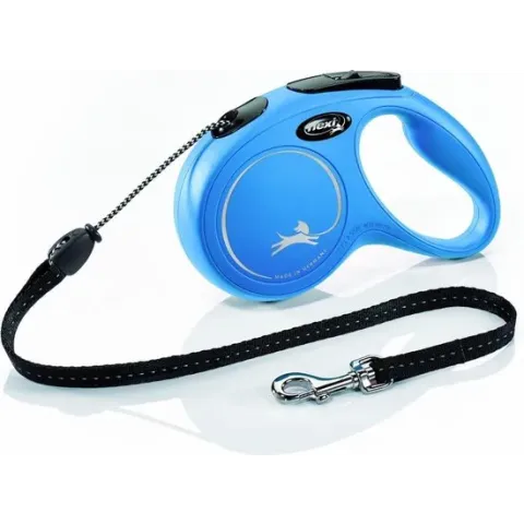 Flexi New Classic - Hondenriem - Koord - Blauw - M - 5 m
