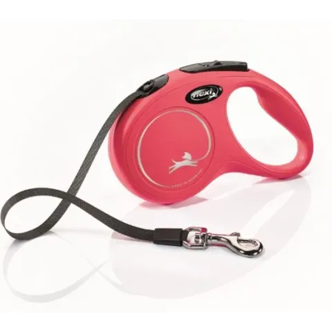 Flexi New Classic Tape - Hondenriem - Rood - XS - 5 m