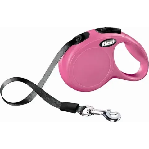 Flexi New Classic Tape - Hondenriem - Roze -  Xs - 3 m  - (<12 kg)