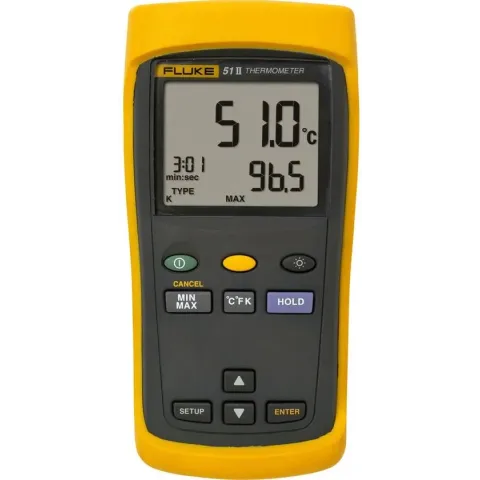 Fluke 51 II Temperatuurmeter -250 - +1372 °C Sensortype J, K, T, E