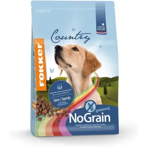 Fokker Country No Grain - Hondenvoer - 13 kg Graanvrij