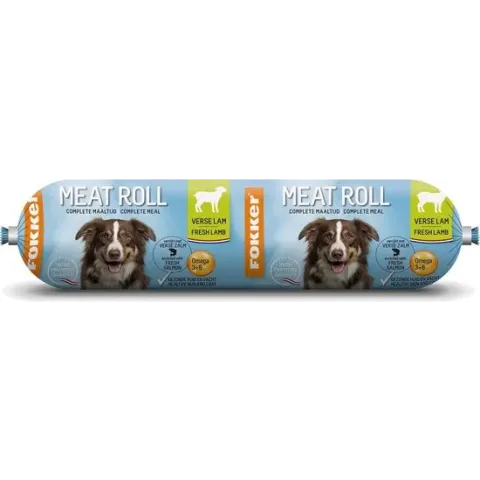 Fokker Dog Meat Roll 350 g - - Lam