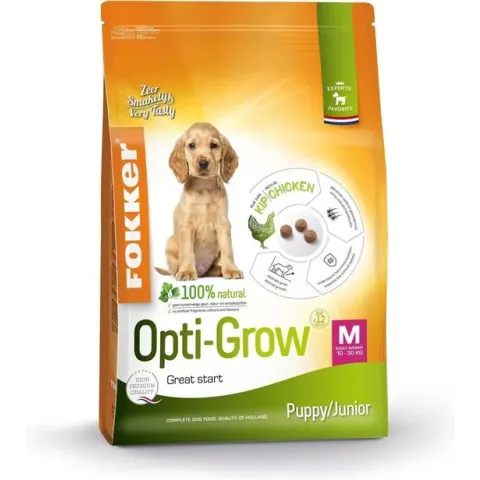 Fokker Dog Opti-Grow M Kip - Hondenvoer - 2.5 kg