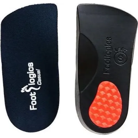 Footlogics 3/4 Inlegzool CASUAL -S (38-40) - Ondersteunt en Corrigeert bij Hielspoor -Platvoeten - Voetpijn - Hielpijn - Rugpijn - Kniepijn - Dempend - Veerkrachtig - Geschikt voor Nette, Smalle Schoenen en Voeten