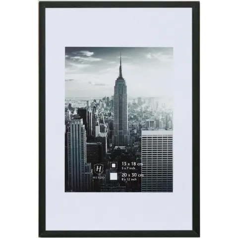 Fotolijst - Henzo - Manhattan - Fotomaat 20x30 - Zwart