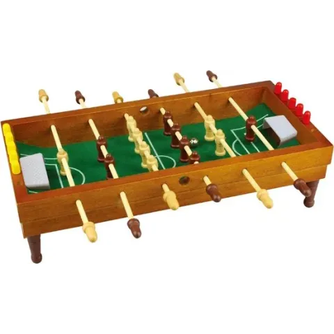 Free And Easy Tafelvoetbalspel 35,5 X 35 Cm Bruin