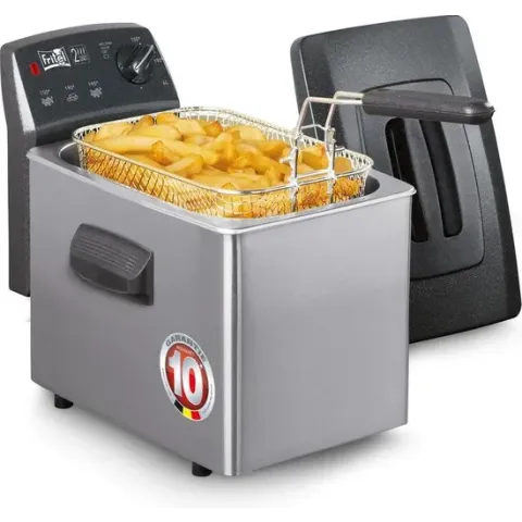 friteuse Turbo 4L silver metallic met stofdeksel