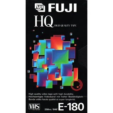 Fuji VHS videoband HQ E180 Hoge kwaliteit 1 band