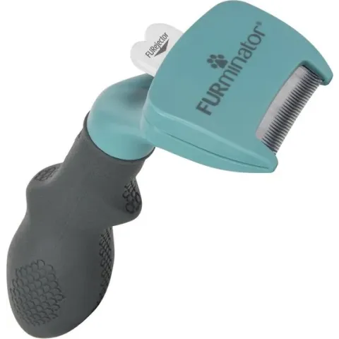 Furminator Cat Undercoat Tool - Short Hair - Kattenvachtkam - Turquoise Small