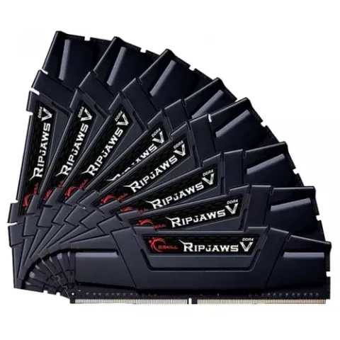G.Skill 64 GB DDR4-3200 Octo-Kit F4-3200C14Q2-64GVK, Ripjaws V, XMP