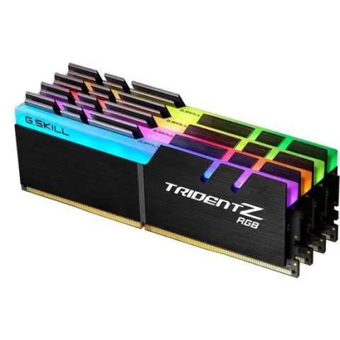 G.Skill Trident Z RGB F4-3200C16Q-32GTZRX - Geheugen - DDR4 - 32 GB: 4 x 8 GB - 288-PIN - 3200 MHz - CL16 - 1.35 V - voor AMD Ryzen - zwart