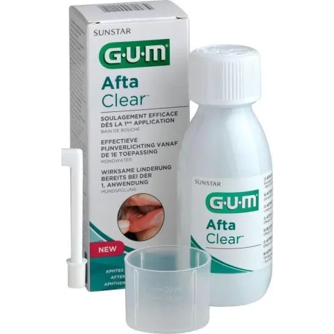 G.u.m. Aftaclear mondspoeling 120 ml - medisch hulpmiddel