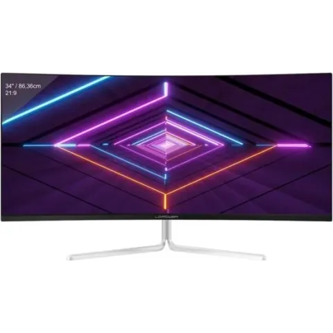 GAME HERO® 34 inch Curved Ultrawide Gaming Monitor Wit - Adaptive Sync - 100 Hz - 21:9 Ultra-Wide Widescreen