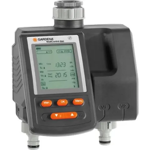 GARDENA Besproeiingsomputer MultiControl Duo - 3 besproeiingen per dag - 1min tot 3u 59min.